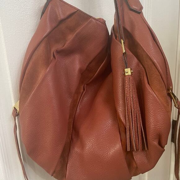 Aimee Kestenberg Teracotta color large leather hobo gorgeous color!! - Picture 1 of 16